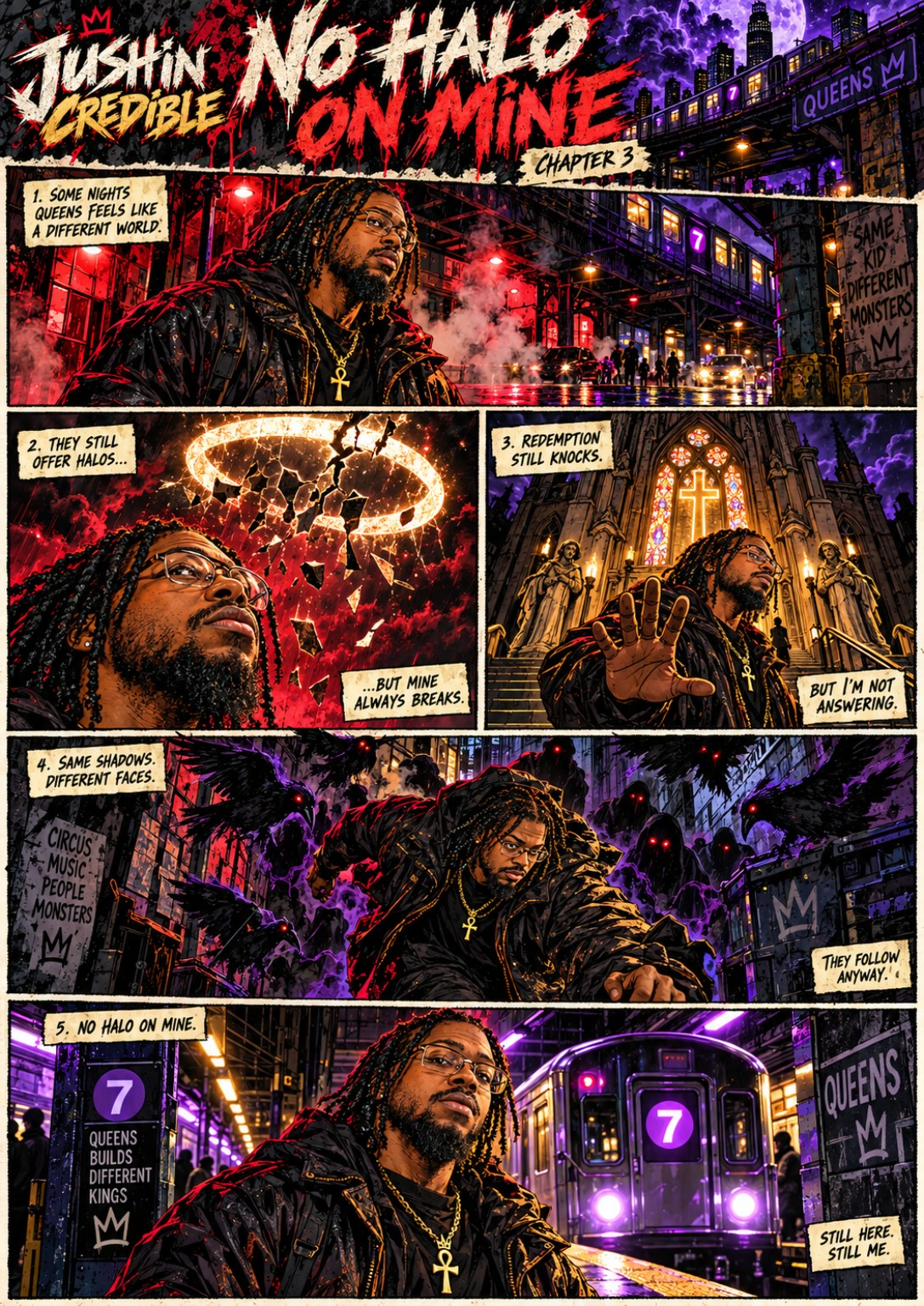 No Halo On Mine comic page
